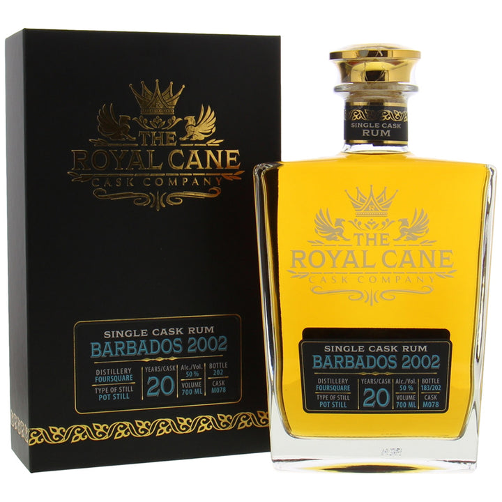 2002 - Foursquare - Barbados Single Cask Rum - Vat M078 - 20 jaar oud