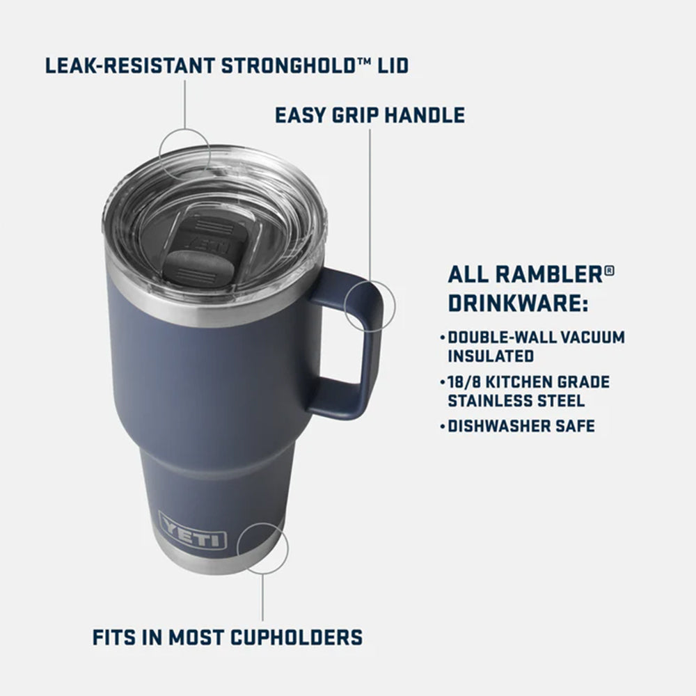 Yeti - Rambler - 30 oz (887ML) Reisbeker - Rescue Red
