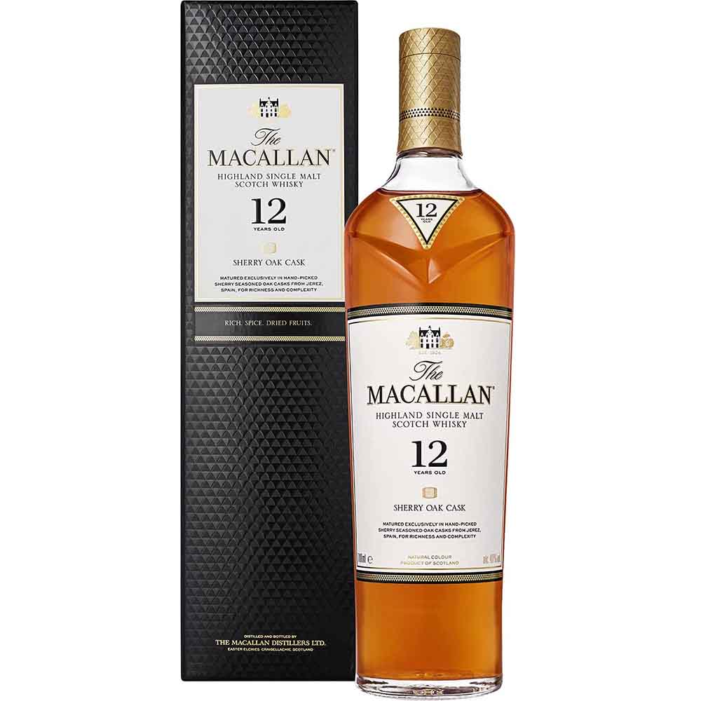 Macallan - 12 yrs - Sherry Oak - 12yrs - 70cl - Onshore Cellars